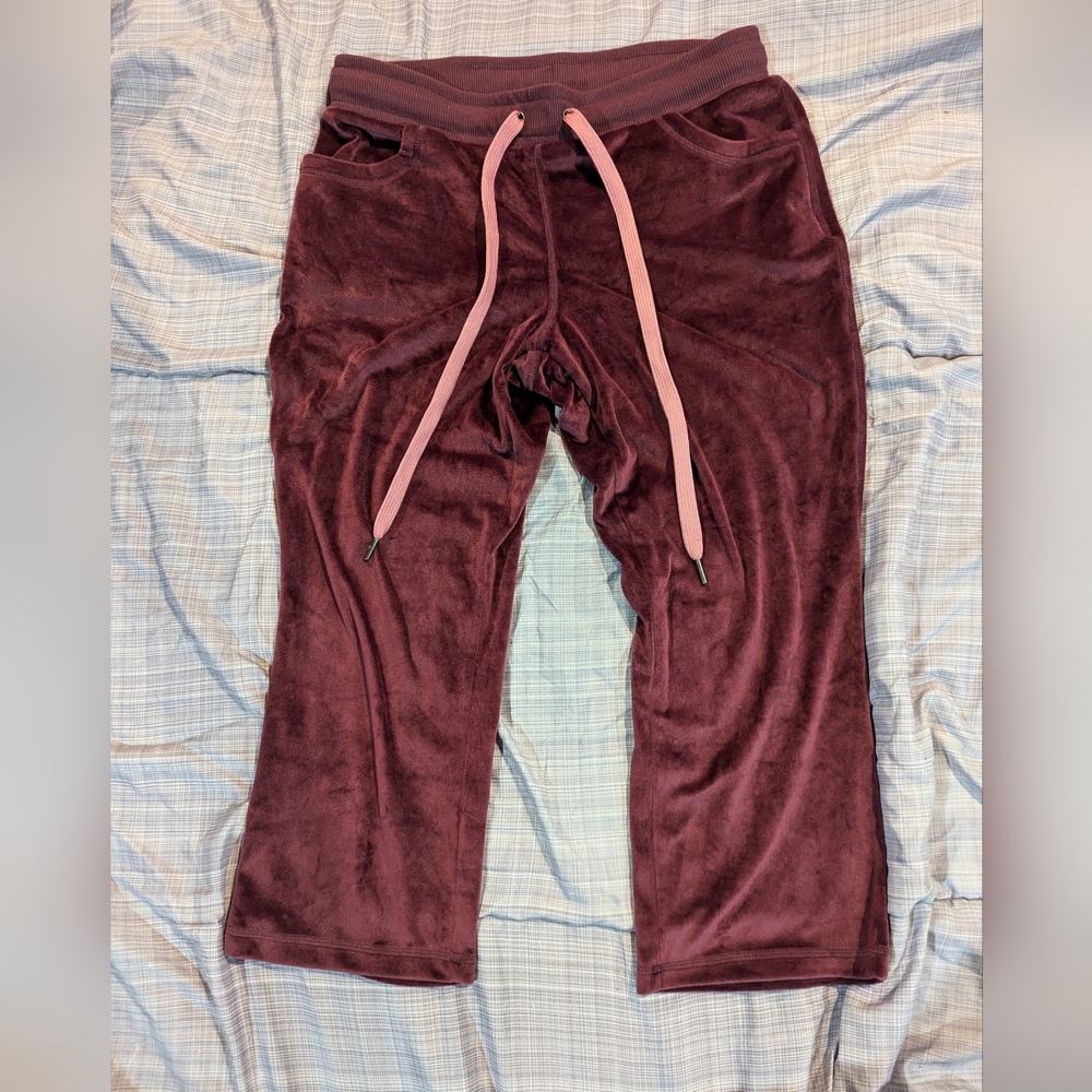 Lularoe Crystal - Crop Velour Pants